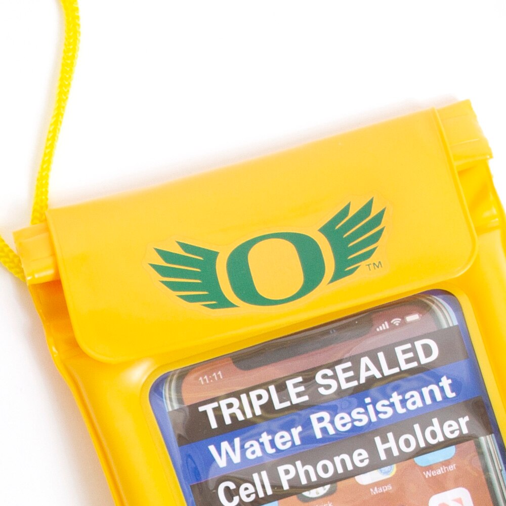 Classic Oregon O, Storm Duds, Yellow, Fashion Bag, Tech, Unisex, Cell phone bag, 703748